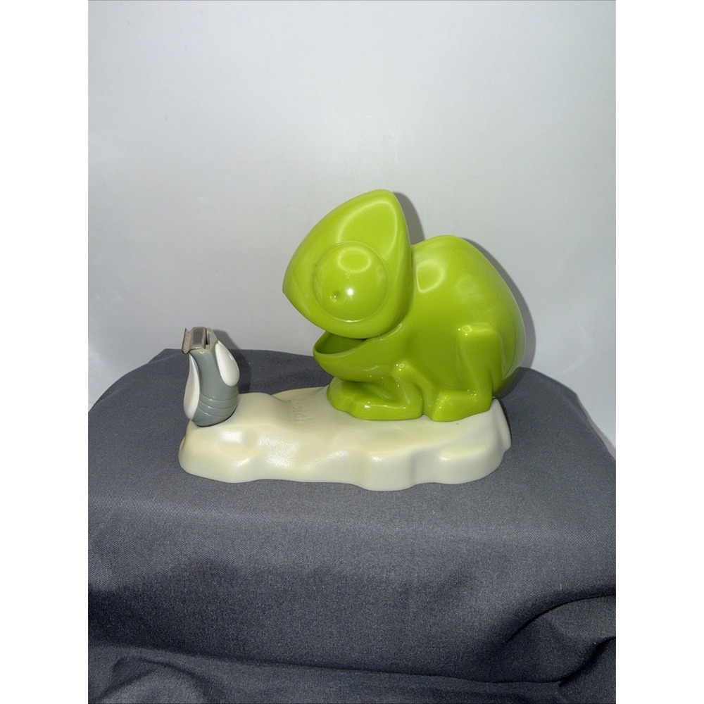 Scotch Green Chameleon Lizard Tape Dispenser Office Desk Decor Cute Novelty